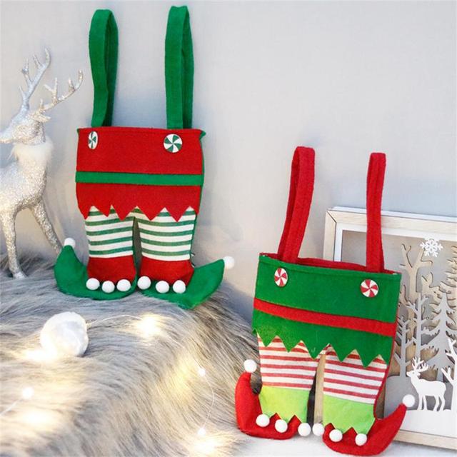 Elf cukierki - aksamitne torby na prezenty w świąteczne wzory - Wianko - 7
