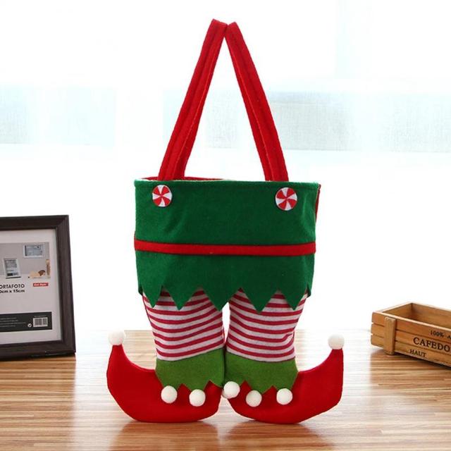 Elf cukierki - aksamitne torby na prezenty w świąteczne wzory - Wianko - 9