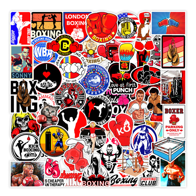Naklejki Cartoon czerwone motywy graffiti – 10/30/50 sztuk – do sportowych toreb, laptopów, samochodów – wodoodporne naklejki DIY dla dzieci - Wianko - 2