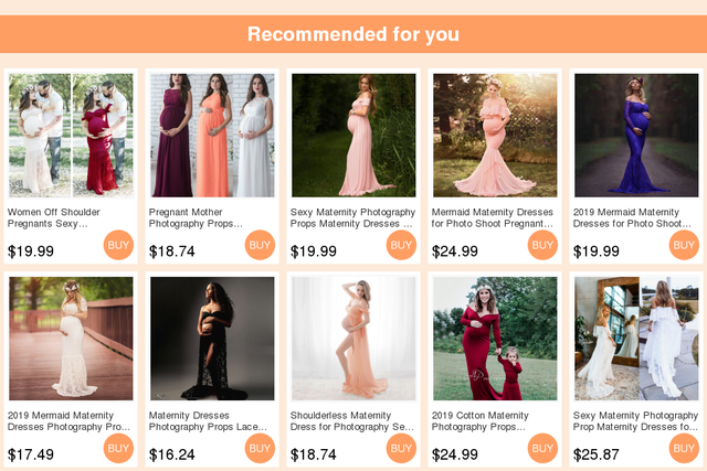 Sukienka ciążowa 2021 Mermaid - fotografia rekwizyty, romantyczne koronkowe maxi sukienka dla przyszłych mam - Wianko - 1