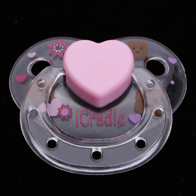 Magnetyczny smoczek Reborn ABS Dummy dla lalek - prezent urodzinowy dla dzieci - różowy i przezroczysty - Wianko - 6
