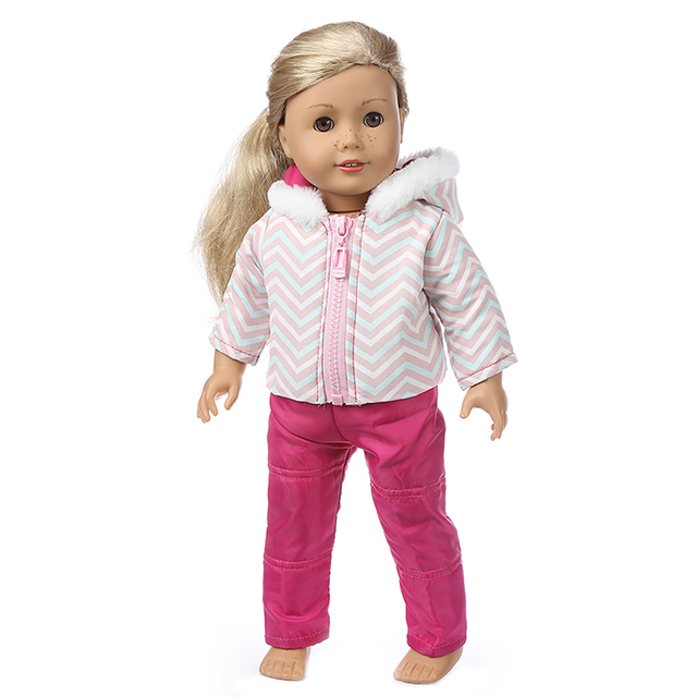 Nowa kurtka FashionDown 2021 - pasuje do ubranek dla lalki o wysokości 18 cali, boże narodzenie (tylko ubrania dla lalek) - Wianko - 14