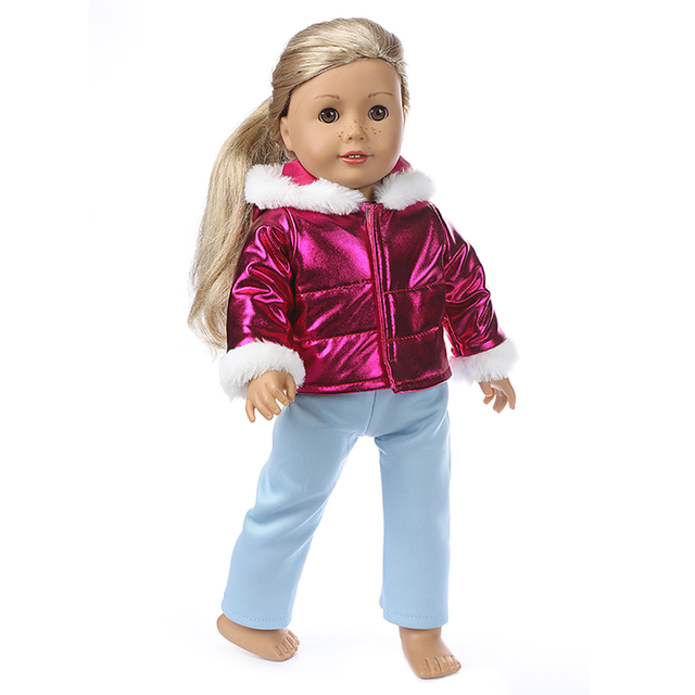 Nowa kurtka FashionDown 2021 - pasuje do ubranek dla lalki o wysokości 18 cali, boże narodzenie (tylko ubrania dla lalek) - Wianko - 8