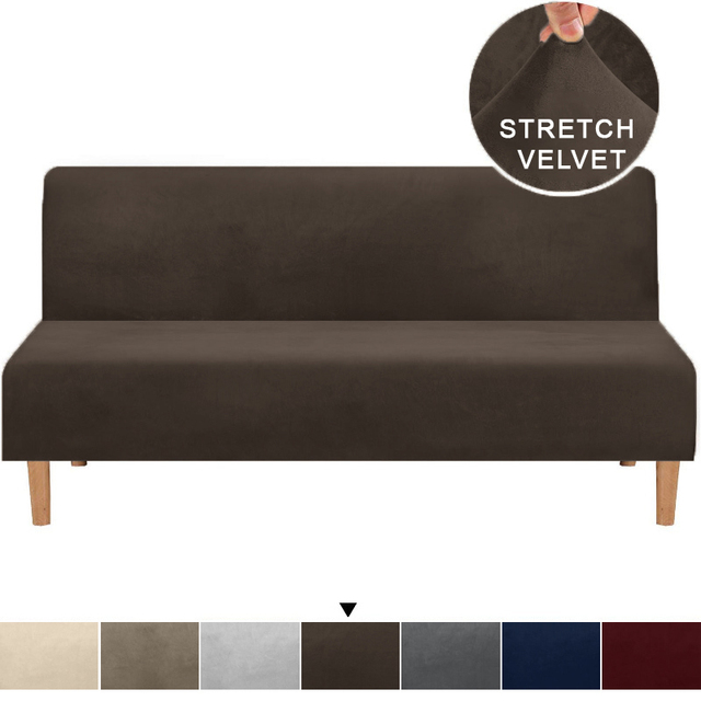 Tkanina aksamitna, ciemny kolor, antypoślizgowa, zdejmowana, zmywalna pościel na dużą sofę z gumką - Wianko - 10