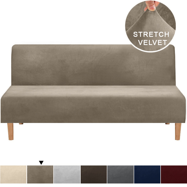 Tkanina aksamitna, ciemny kolor, antypoślizgowa, zdejmowana, zmywalna pościel na dużą sofę z gumką - Wianko - 7