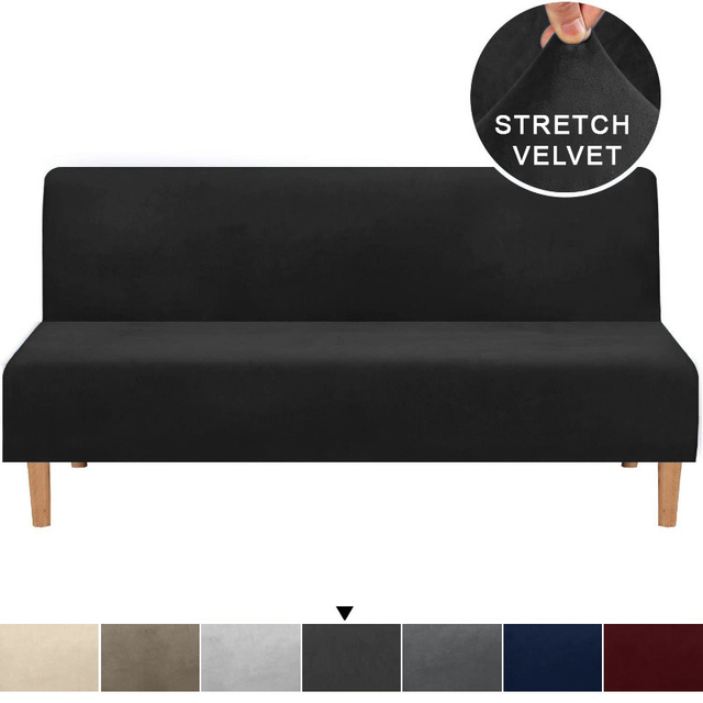 Tkanina aksamitna, ciemny kolor, antypoślizgowa, zdejmowana, zmywalna pościel na dużą sofę z gumką - Wianko - 9