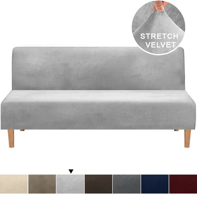 Tkanina aksamitna, ciemny kolor, antypoślizgowa, zdejmowana, zmywalna pościel na dużą sofę z gumką - Wianko - 8