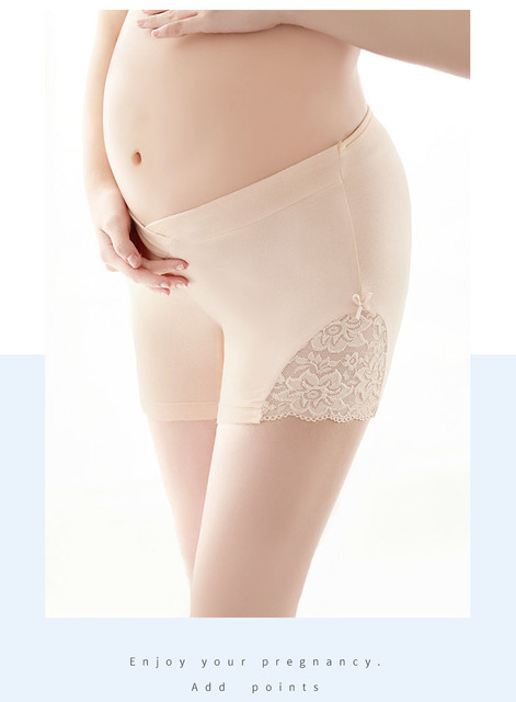 Wysokie spodenki ciążowe dla kobiet Plus rozmiar - regulowana talia, antyodblaskowe - Wianko - 6