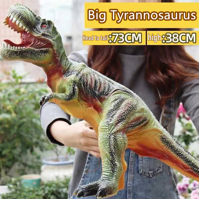 Duży model miękkiego dinozaura - Tyranozaur Rex, Velociraptor, jurajski świat, Park Shark (Figurki akcji) - Wianko - 16