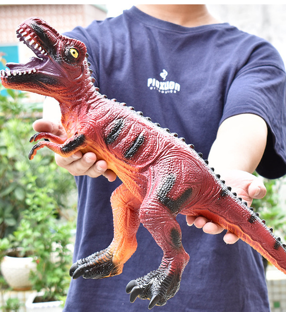 Duży model miękkiego dinozaura - Tyranozaur Rex, Velociraptor, jurajski świat, Park Shark (Figurki akcji) - Wianko - 14