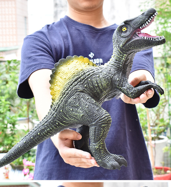 Duży model miękkiego dinozaura - Tyranozaur Rex, Velociraptor, jurajski świat, Park Shark (Figurki akcji) - Wianko - 12