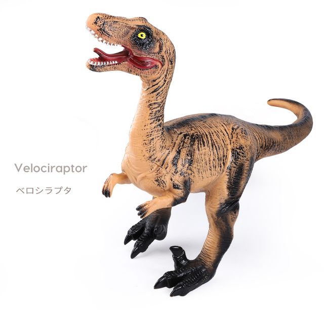 Duży model miękkiego dinozaura - Tyranozaur Rex, Velociraptor, jurajski świat, Park Shark (Figurki akcji) - Wianko - 10