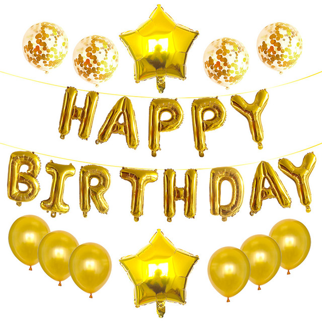 Balonowe zestawy litery różowe złoto: alfabet Baby Shower, dekoracje urodzinowe - Wianko - 1