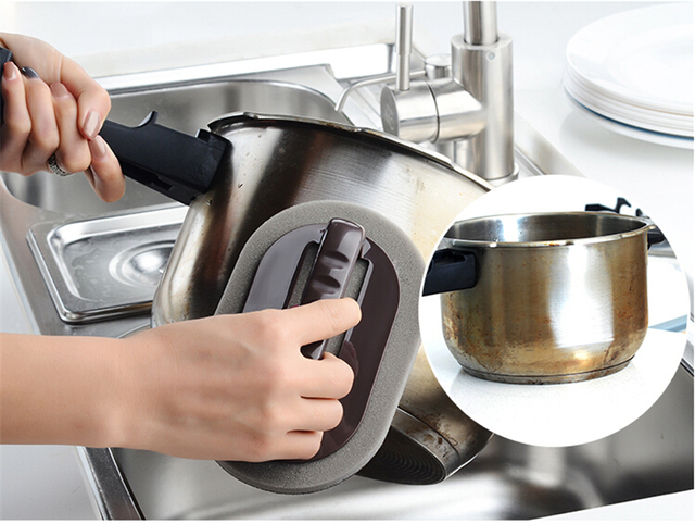 Gąbka Nano do usuwania silnych zanieczyszczeń - sprzątanie kuchni i łazienki - mocne narzędzie do czyszczenia - Wianko - 3