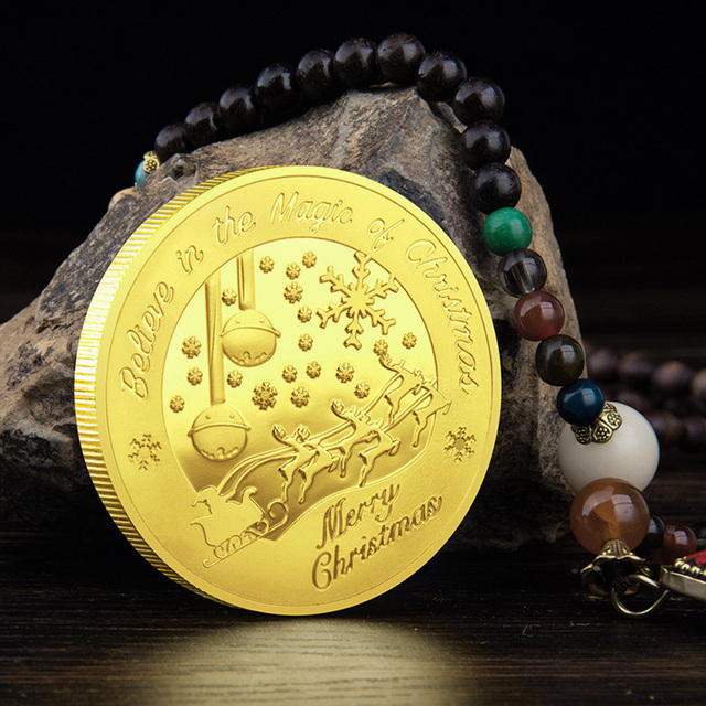 Mikolaj - kolekcjonerskie pozłacane monety biegun północny - prezent świąteczny Coin2022 - Wianko - 4
