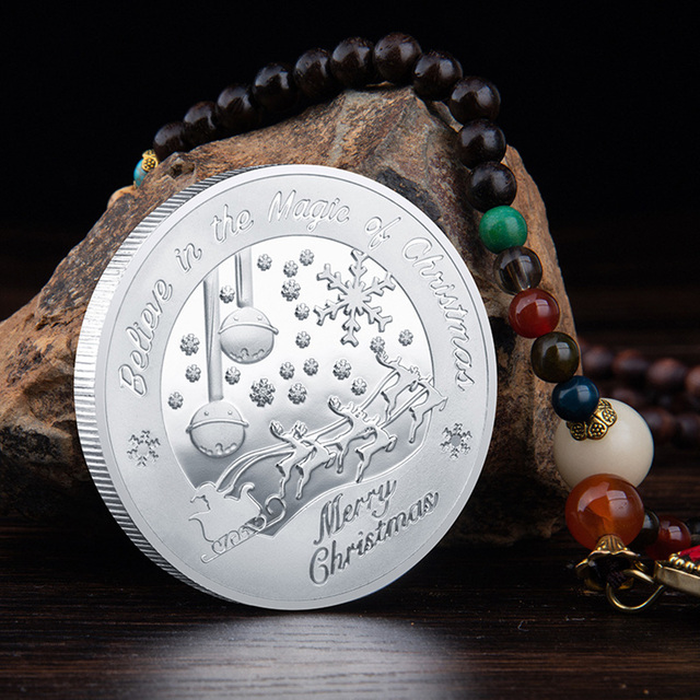 Mikolaj - kolekcjonerskie pozłacane monety biegun północny - prezent świąteczny Coin2022 - Wianko - 5