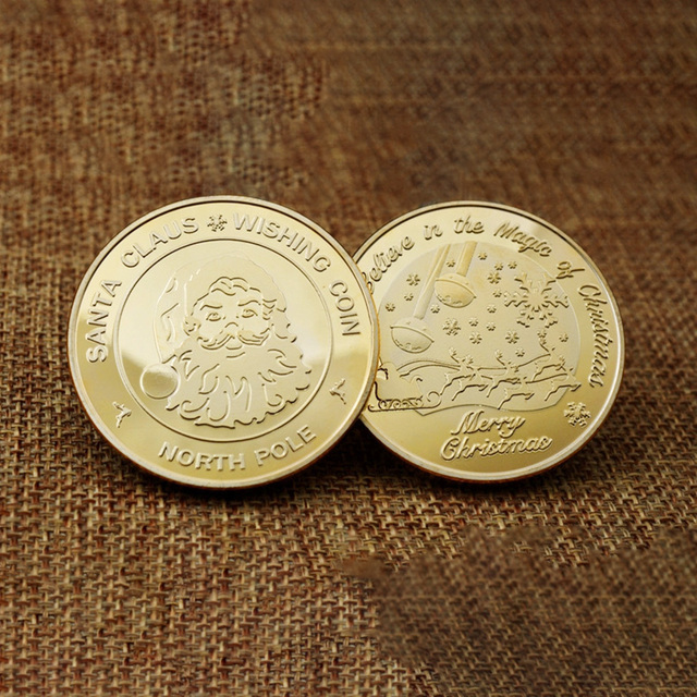 Mikolaj - kolekcjonerskie pozłacane monety biegun północny - prezent świąteczny Coin2022 - Wianko - 2