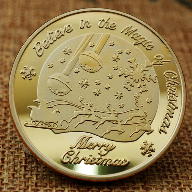 Mikolaj - kolekcjonerskie pozłacane monety biegun północny - prezent świąteczny Coin2022 - Wianko - 12