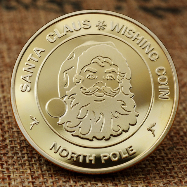 Mikolaj - kolekcjonerskie pozłacane monety biegun północny - prezent świąteczny Coin2022 - Wianko - 1