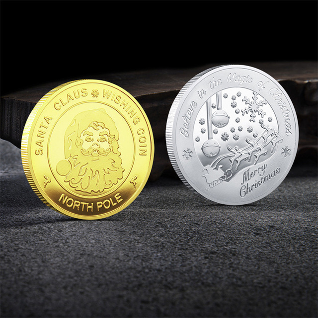 Mikolaj - kolekcjonerskie pozłacane monety biegun północny - prezent świąteczny Coin2022 - Wianko - 8
