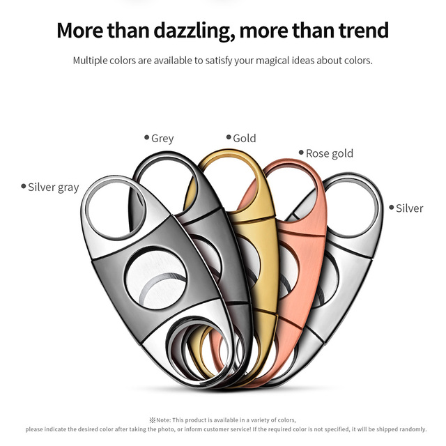 Gilotyna do cygar z ostrym nożem ze stali nierdzewnej - przenośne akcesorium do palenia cygar - Wianko - 7