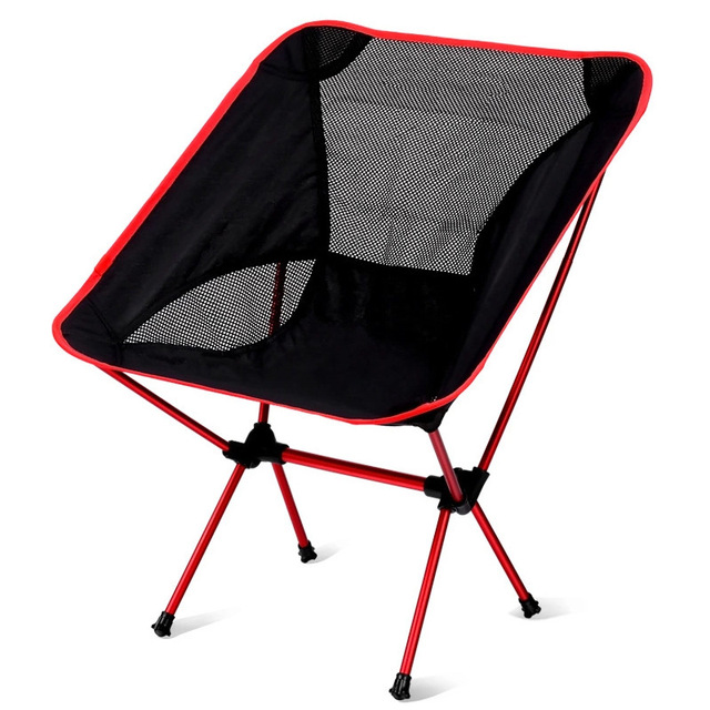 Krzesło wędkarskie składane z lekkiego aluminium do turystyki, pikników i grillowania - Wianko - 1