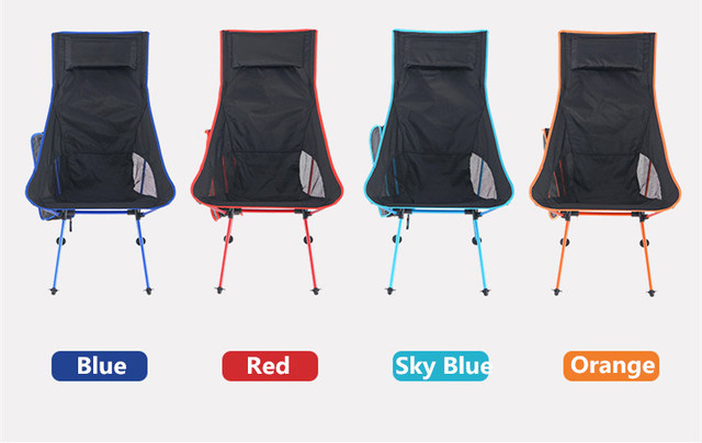 Krzesło wędkarskie składane z lekkiego aluminium do turystyki, pikników i grillowania - Wianko - 8
