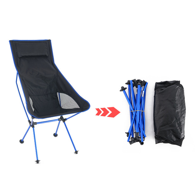 Krzesło wędkarskie składane z lekkiego aluminium do turystyki, pikników i grillowania - Wianko - 11