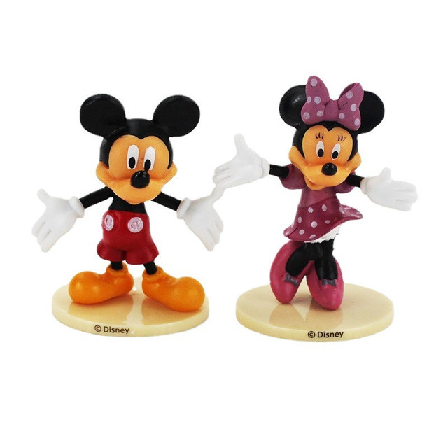 6 sztuk/zestaw figurki PVC Disney Mickey Mouse, Minnie, kaczor Donald i Goofy - lalki dekoracyjne dla dzieci - Wianko - 5