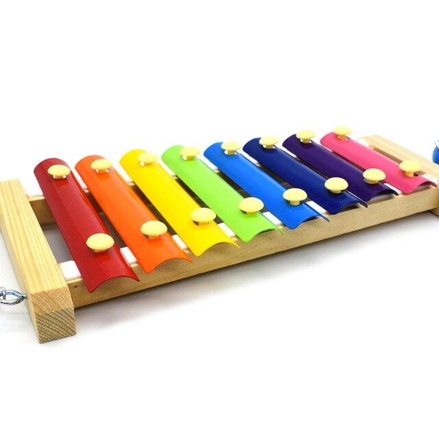 Drewniany ksylofon dla ptaków ara - kolorowy i interaktywny - Wianko - 5