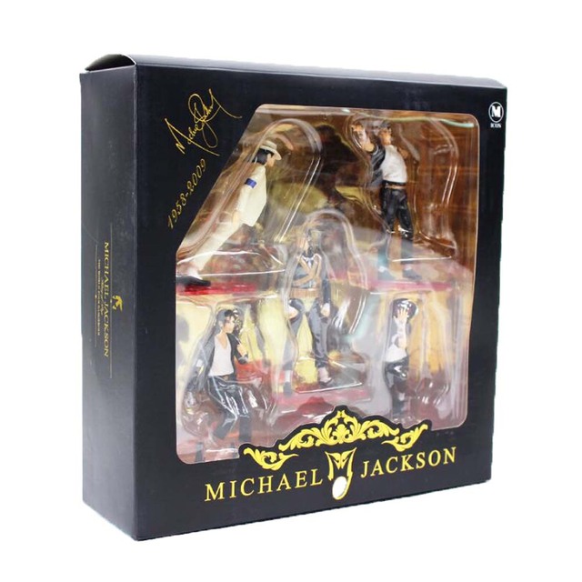 Zestaw 5 lalki MJ wykonane z PVC, przedstawiające MJ w ruchu tanecznym, łagodne rysunki, tempo Moonwalk i doskonałe wykonanie - doskonałe dla kolekcjonerów - Wianko - 8