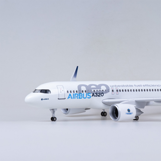 Model samolotu 320NEO A320 NEO Air Airlines 1/80 skala, 47CM, zestaw do lądowania z oświetleniem i kołami - Wianko - 3
