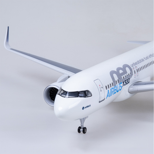 Model samolotu 320NEO A320 NEO Air Airlines 1/80 skala, 47CM, zestaw do lądowania z oświetleniem i kołami - Wianko - 4