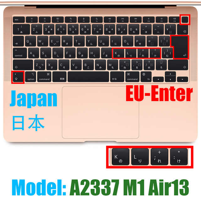 Ochronna folia klawiatury do Macbook Air13 M1 chipowa obudowa silikonowa 13.3Air A2337 Release2020 - Wianko - 28