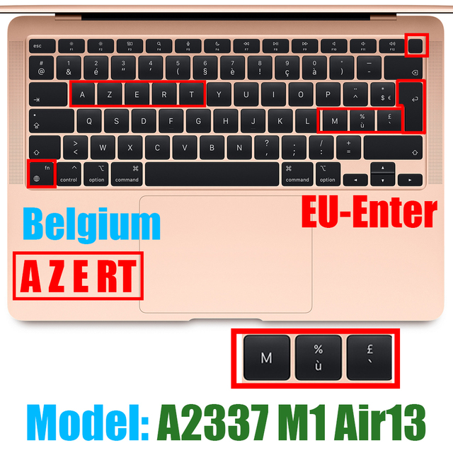 Ochronna folia klawiatury do Macbook Air13 M1 chipowa obudowa silikonowa 13.3Air A2337 Release2020 - Wianko - 21
