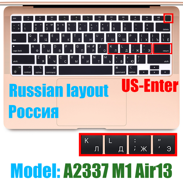 Ochronna folia klawiatury do Macbook Air13 M1 chipowa obudowa silikonowa 13.3Air A2337 Release2020 - Wianko - 23