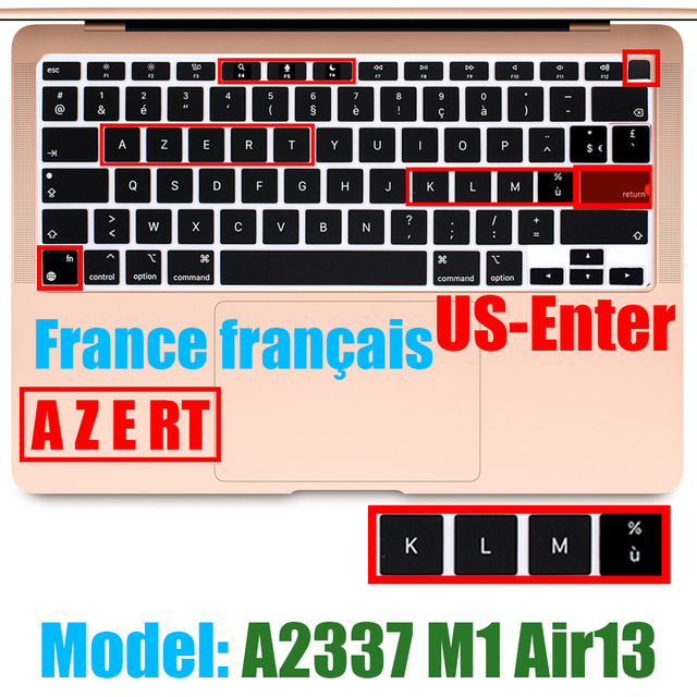 Ochronna folia klawiatury do Macbook Air13 M1 chipowa obudowa silikonowa 13.3Air A2337 Release2020 - Wianko - 25