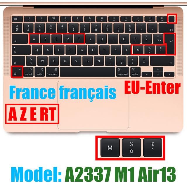 Ochronna folia klawiatury do Macbook Air13 M1 chipowa obudowa silikonowa 13.3Air A2337 Release2020 - Wianko - 26