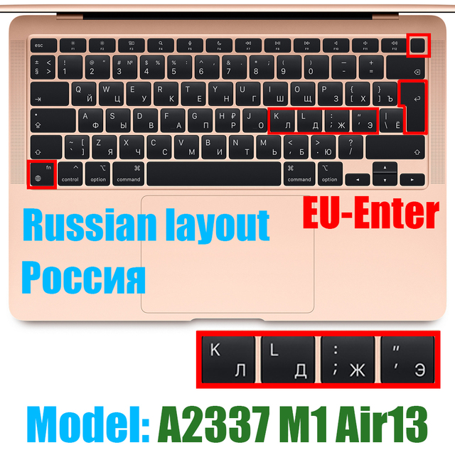 Ochronna folia klawiatury do Macbook Air13 M1 chipowa obudowa silikonowa 13.3Air A2337 Release2020 - Wianko - 24