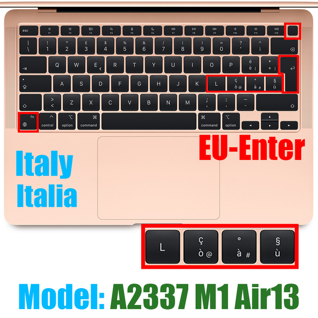 Ochronna folia klawiatury do Macbook Air13 M1 chipowa obudowa silikonowa 13.3Air A2337 Release2020 - Wianko - 31