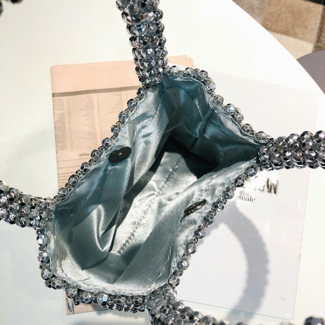 Ręcznie robiona torebka damskiego sprzęgła z koralikami i perłami - nowa kolekcja wiosna/latem 2019 - Wianko - 15