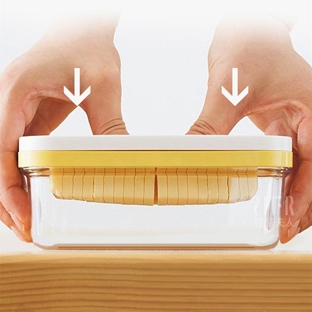 Pudełko ceramiczne do pieczenia masła z pokrywką, z drutem do cięcia i nożem, taca serowa - Wianko - 2