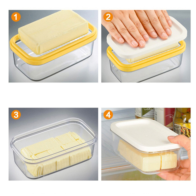 Pudełko ceramiczne do pieczenia masła z pokrywką, z drutem do cięcia i nożem, taca serowa - Wianko - 3