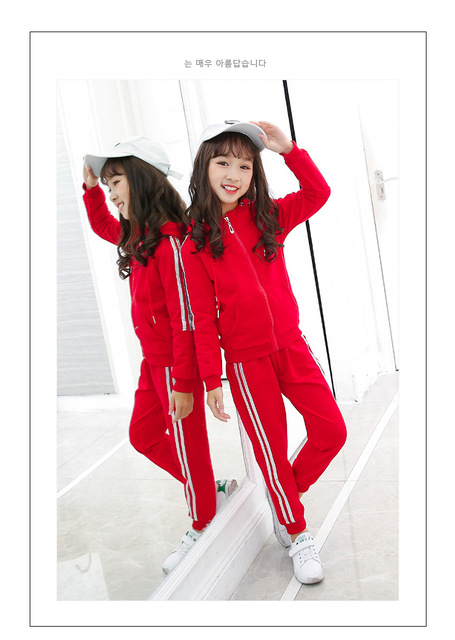 Koreański sweter w kolorze czerwono-różowym dla małych dziewcząt, dwuczęściowy, dla wieku od 0 do 6 lat, z bawełny, stylizowany na kombinezon - Wianko - 4