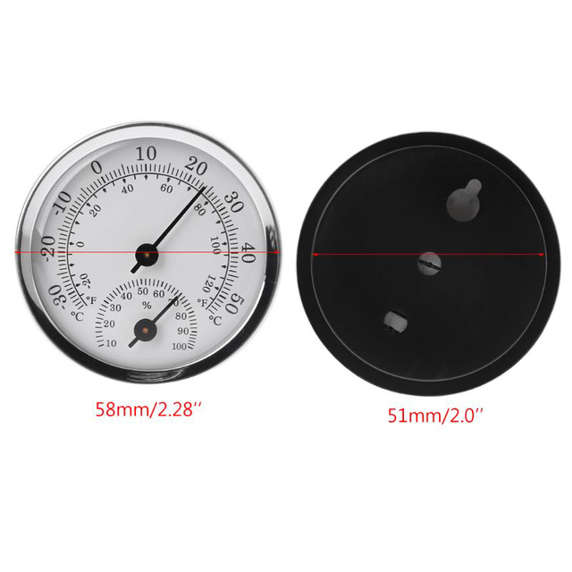 Termometr miernik wilgotności i higrometr 1PC do montażu na ścianie - cyfrowy dla domowej sauny - Wianko - 4