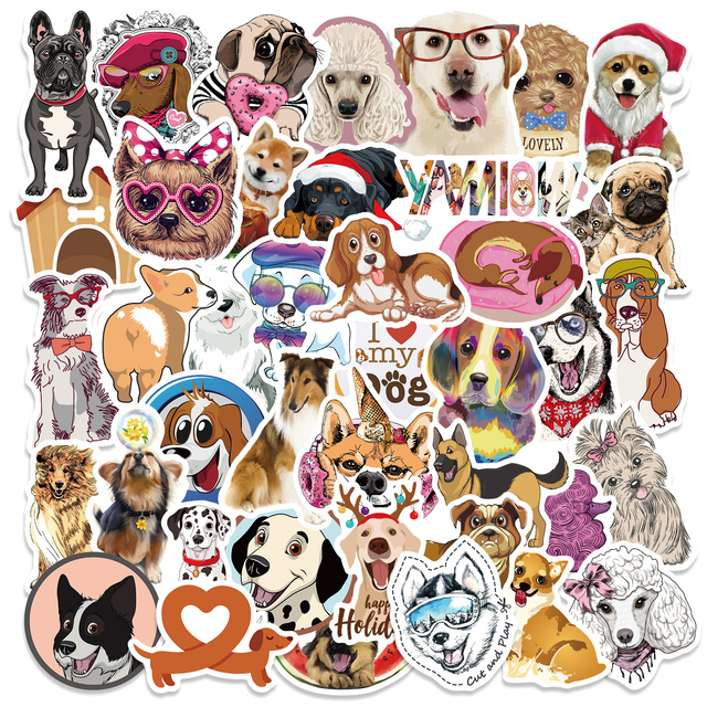 800 sztuk/paczka śliczne psy naklejki zwierzęta kreskówkowe na dziecięce przedmioty - Wianko - 6