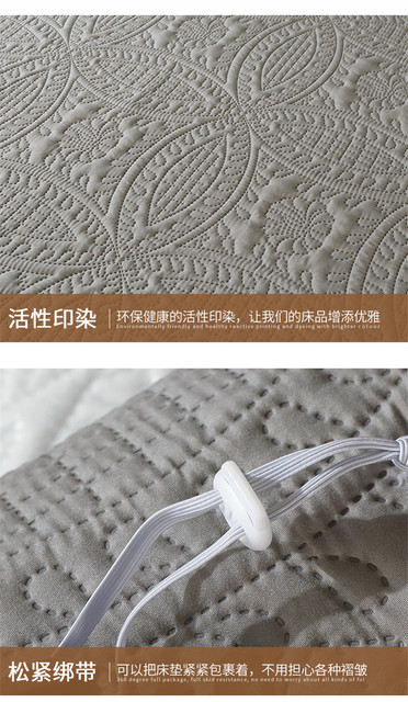 Pikowany materac wodoodporny, elastyczna narzuta Solid Color, ochraniacz na materac łóżko, gruba miękka podkładka 140x200 cm - Wianko - 14
