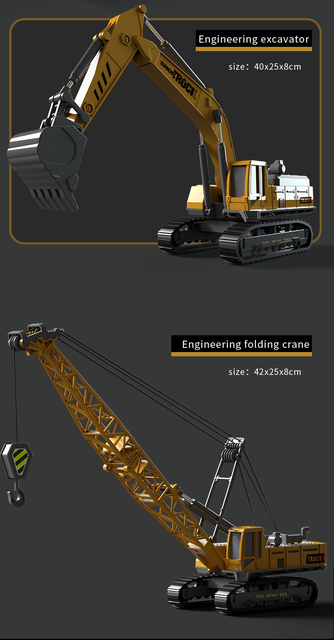 Chłopiec - samochody zabawkowe - ciężarówki - koparka - edukacyjne - prezenty dla dzieci - model symulacyjny diecast - Wianko - 6