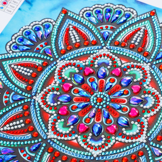 Diamentowy obraz 5D Mandala - haft ze specjalnym wzorem mozaika do dekoracji domu DIY - Wianko - 5