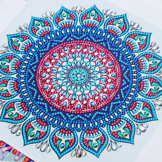 Diamentowy obraz 5D Mandala - haft ze specjalnym wzorem mozaika do dekoracji domu DIY - Wianko - 15
